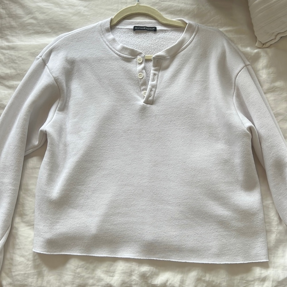 Brandy Melville White Sweatshirt